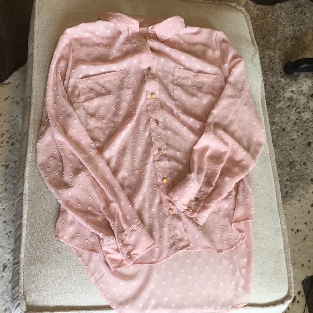 Button down blouse, light pink!!!